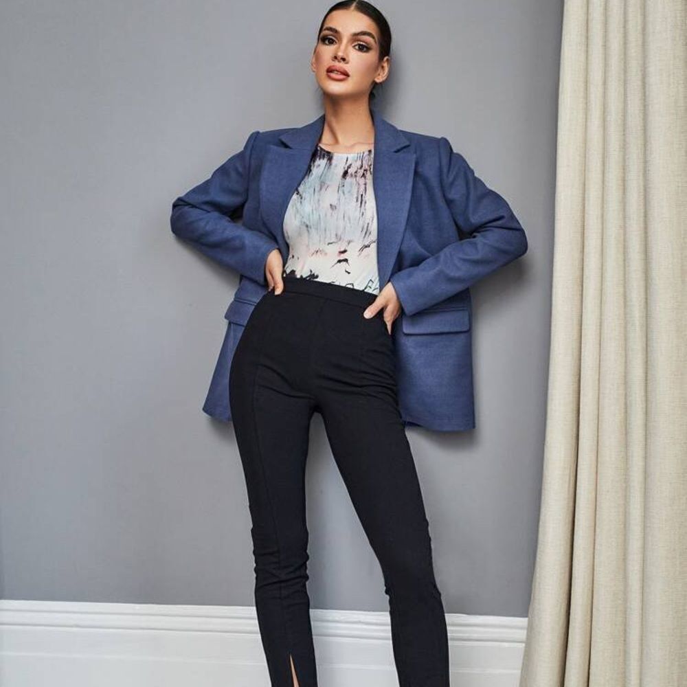 ✨HP✨Lapel Neck Split Back Blazer✨
